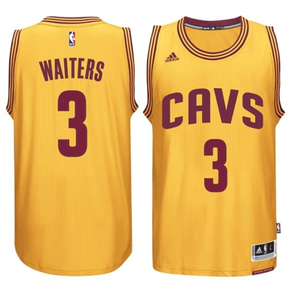 Men's  Cleveland Cavaliers #3 Dion Waiters 2014-15 New Swingman Alternate Gold Jersey